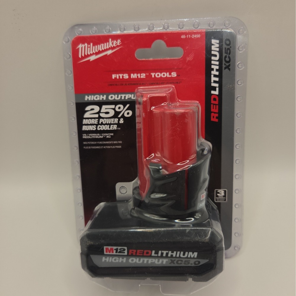 Milwaukee M12 REDLITHIUM HIGH OUTPUT XC5.0 Battery Pack
